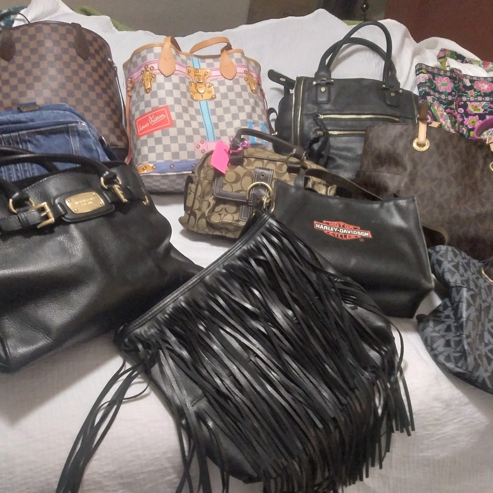 Ladies Handbags in my closet  MK, Louie  SALE SALE REASONABLE OFFERS on each